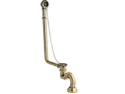 Ab und Überlauf System inkl. Siphon für Nostalgie Badewanne Venedig, Paris, Milano - Altgold