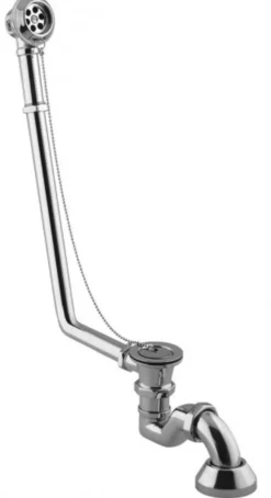 Ab und Überlauf System inkl. Siphon für Nostalgie Badewanne Sicilia, Toscane, San Sebastian, Roma - Chrom