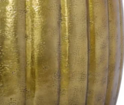Casa Padrino Aluminium Couchtisch Gold Ø 65 x H. 31 cm - Runder Wohnzimmertisch im orientalischen Stil - Wohnzimmer Möbel