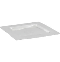 Casa Padrino Aluminium Schale Rechteckig 50 x 46 cm - Designer Obstschale in Silber