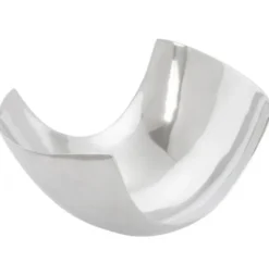 Casa Padrino Aluminium Schale 35 x 31 cm - Designer Obstschale in Silber