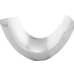 Casa Padrino Aluminium Schale 35 x 31 cm - Designer Obstschale in Silber