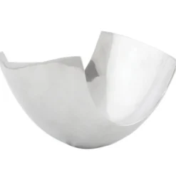 Casa Padrino Aluminium Schale 35 x 31 cm - Designer Obstschale in Silber