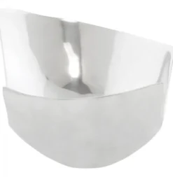 Casa Padrino Aluminium Schale 35 x 31 cm - Designer Obstschale in Silber