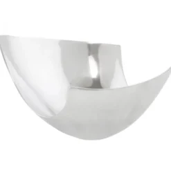 Casa Padrino Aluminium Schale 35 x 31 cm - Designer Obstschale in Silber