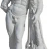 Casa Padrino Antik Stil Garten Deko Marmor Skulptur Mann Grau H. 180 cm