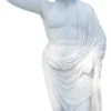 Casa Padrino Antik Stil Garten Deko Marmor Skulptur Römer Grau H. 165 cm