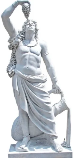 Casa Padrino Antik Stil Marmor Skulptur Mann Grau H. 243 cm