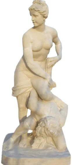 Casa Padrino Antik Stil Marmor Skulptur Beige H. 160 cm