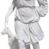 Casa Padrino Antik Stil Marmor Garten Deko Skulptur Römerin Grau H. 160 cm