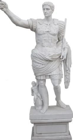 Casa Padrino Antik Stil Marmor Skulptur Römer Grau H. 220 cm