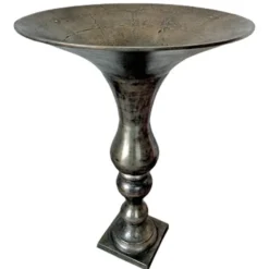 Casa Padrino Antik Stil Vase Aluminium D. 60 cm H. 88 cm - Hotel Dekoration - Barock Blumengefäss Pflanzentopf