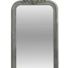 Casa Padrino Antikstil Wandspiegel in Grau – Massives Luxus Design – 90 x H. 160 cm