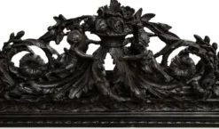 Casa Padrino Antik Stil Wandspiegel Schwarz 142 x H. 100 cm - Barock Möbel