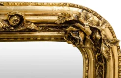 Casa Padrino Antik Stil Wandspiegel Gold 142 x H. 100 cm - Barock Möbel