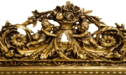 Casa Padrino Antik Stil Wandspiegel Gold 142 x H. 100 cm - Barock Möbel