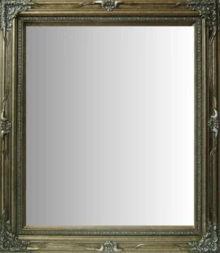 Casa Padrino Antik Stil Wandspiegel Antik Silber B.60 x H.90 cm - Barock Wohnzimmer Möbel