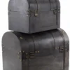 Casa Padrino Art Deco Holz Lunchbox Set Schwarz - Wohnzimmer Dekoration