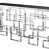 Casa Padrino Art Deco Luxus Konsole Edelstahl Nickel Finish mit Granitplatte 150 x 60 x H. 77 cm