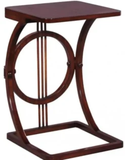 Casa Padrino Art Deco Mahagoni Snack Tisch / Beistelltisch Braun 40 x 40 x H. 62 cm - Luxus Möbel