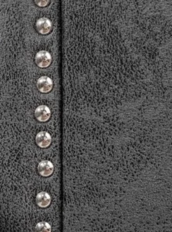 Casa Padrino Art Deco Nachttisch mit Schublade und Glasplatte Antik Grau / Silber 47 x 41 x H. 45 cm - Schlafzimmermöbel
