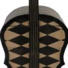 Casa Padrino Art Deco Schubladen Schrank Karo Muster im Bass Instrumenten Design - Handgefertigt - Designer Schubladen Schrank