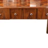 Casa Padrino Art Deco Sekretär Braun Intarsien 129 x 66 x H86 mit 3 Schubladen - Designer Schreibtisch