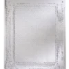 Casa Padrino Art Deco Vintage Spiegel Silber 78 x H. 101 cm - Antik Stil Wandspiegel