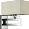 Casa Padrino Art Deco Wandleuchte Silber / Khaki 12 x 24 x H. 24 cm - Art Deco Wandlampe