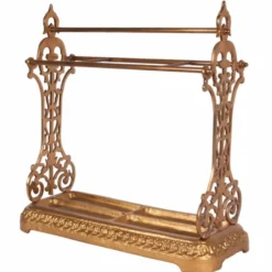 Casa Padrino Barock Aluminium Schirmständer Gold - Barockstil Deko Accessoires