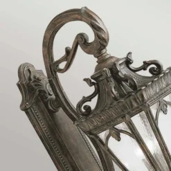 Casa Padrino Barock Außenwandleuchte Antik Bronze H. 95,9 cm - Außenbeleuchtung