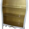 Casa Padrino Barock Bücherschrank Weiß Hochglanz / Gold B 110 x H 169 cm Bücherregal Regal Schrank