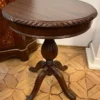 Casa Padrino Barock Beistelltisch Dunkelbraun - Handgefertigter Massivholz Tisch im Barockstil - Barock Wohnzimmer Möbel - Edel & Prunkvoll
