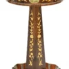 Casa Padrino Barock Beistelltisch Mahagoni Intarsien H110 x 55 cm - Ludwig XVI Antik Stil Tisch