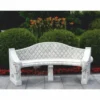 Casa Padrino Barock Beton Gartenbank Grau 196 cm - Barock Garten & Terrassen Möbel