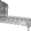 Casa Padrino Barock Bett Pure Baroque Silber 160 x 200 cm aus der Luxus Kollektion