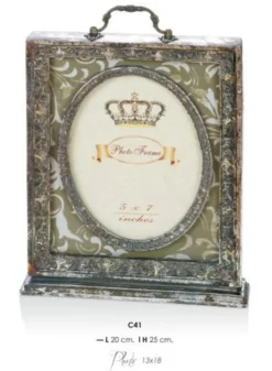 Casa Padrino Barock Bilderrahmen Antik Stil - Prunkvoller Fotorahmen aus Holz und Polyresin - 25 x 20 cm