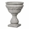 Casa Padrino Barock Blumentopf Grau Ø 53 x H. 80 cm - Barock Garten Deko