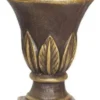Casa Padrino Barock Blumentopf Antik Braun / Gold Ø 41 x H. 60 cm