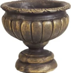 Casa Padrino Barock Blumentopf Antik Gold Ø 43 x H. 41 cm