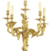Casa Padrino Barock Bronze Wandleuchten Set Roccoco Gold H70 B45 - Wandlampe Wand Beleuchtung (2 Leuchten)
