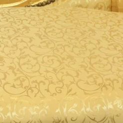 Casa Padrino Barock Chaiselongue Gold Muster / Gold - Barock Möbel - Recamiere Liege