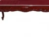 Casa Padrino Barock Couchtisch aus Massivholz in Mahagoni Farbe, 120 x 80 x 48 cm