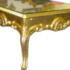 Casa Padrino Barock Couchtisch 70 x 70 cm Gold - Couch Tisch - Wohnzimmer Tisch - Beistell Tisch - Möbel