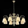 Casa Padrino Barock Decken Kronleuchter Antik Gold 82 x H 49 cm - Luxus Metall Lüster im Antik Stil