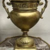 Casa Padrino Barock Deko Vase Antik Gold H. 50 cm - Prunkvolle Barockstil Blumenvase - Deko Accessoires im Barockstil
