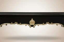 Casa Padrino Barock Esstisch Pompöös von Harald Glööckler, Schwarz / Gold, 200 x 90 x 80 cm