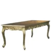 Casa Padrino Barock Esstisch Gold 180 x 88 x 84 cm - Massivholz Esszimmertisch im Antik Stil