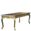 Casa Padrino Barock Esstisch Gold, 200 x 88 x 84 cm - Massivholz Esstisch im antiken Stil