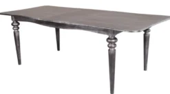 Casa Padrino Barock Esstisch Silber Anthrazit ausziehbar 180 - 230 cm - Tisch